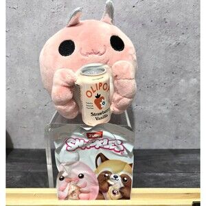 Zuru Snackles Series 3 Millie the Deep Sea Pig 5" Plush Olipop Straw. Vanilla